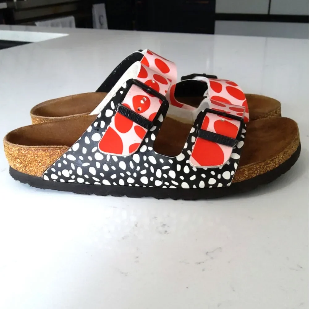 Rare limited edition Birkenstock sandal polkaDot W 36 boho artsy festival - Picture 3 of 8